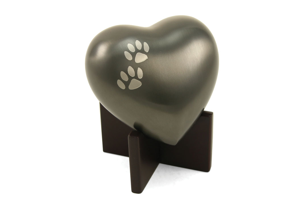 Arielle Heart Urn - Slate-image