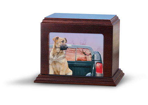 Elegant Photo Urn - Mahogany-image