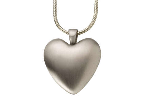 Heart Pendant - White Bronze-image