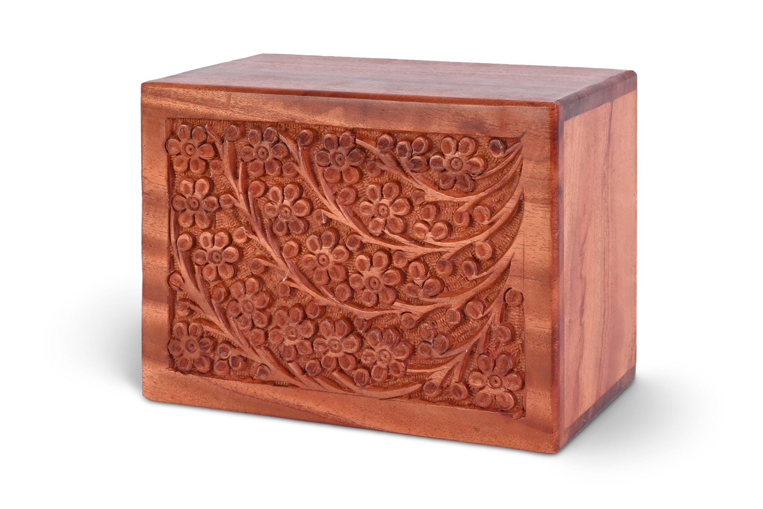 Carved Wood urn-image