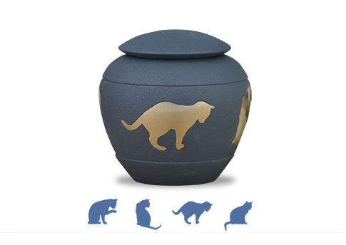 Silhouette Urn - Shale Cat-image