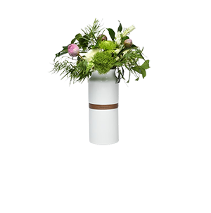 Ceramic Vase Urn - White-image