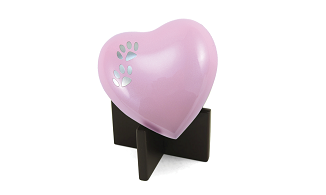 Arielle Heart Urn - Pearl Pink-image