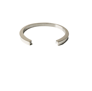 Cuff Cremation Bracelet - Silver-image