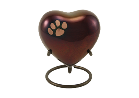 Keepsake Heart - Classic Single Paw Raku-image